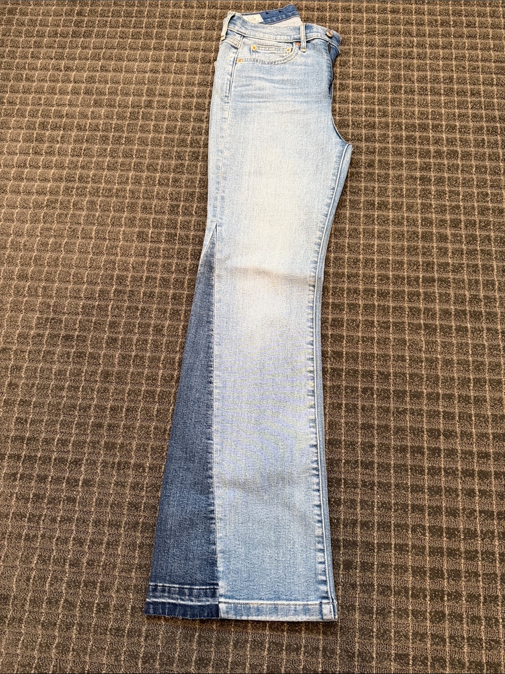 GAP Two-Tone Blue Flare Wide-Leg Jeans